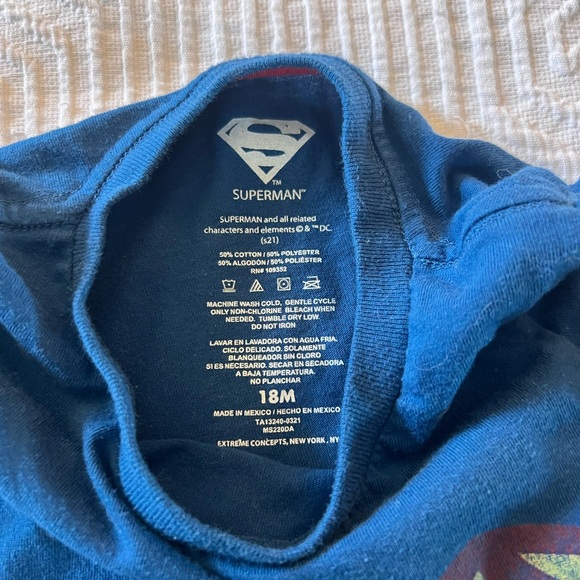 DC Comics Blue Superman‎ Kids Tee 18 months - Picture 2 of 3